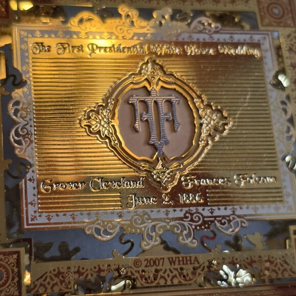 White House Historical Assoc 2007 Ornament Wedding Box Vintage - Picture 6 of 6